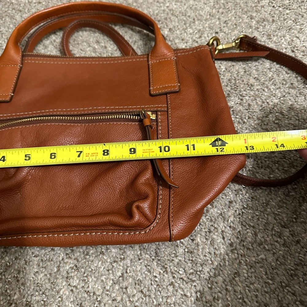Fossil Tan/Brown Leather Shoulder Bag - Picture 5 of 5
